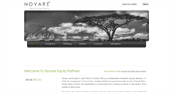 Desktop Screenshot of novareequitypartners.com