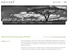 Tablet Screenshot of novareequitypartners.com